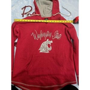 Women's Washington State WSU‎ Cougars Colosseum Hoodie Sweatshirt Red Size M